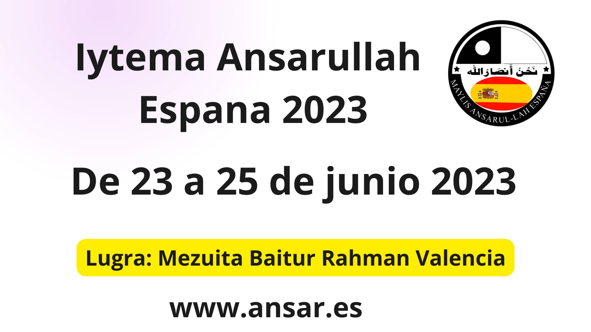 Iytema Nacional 2023 Ansarul-lah de España